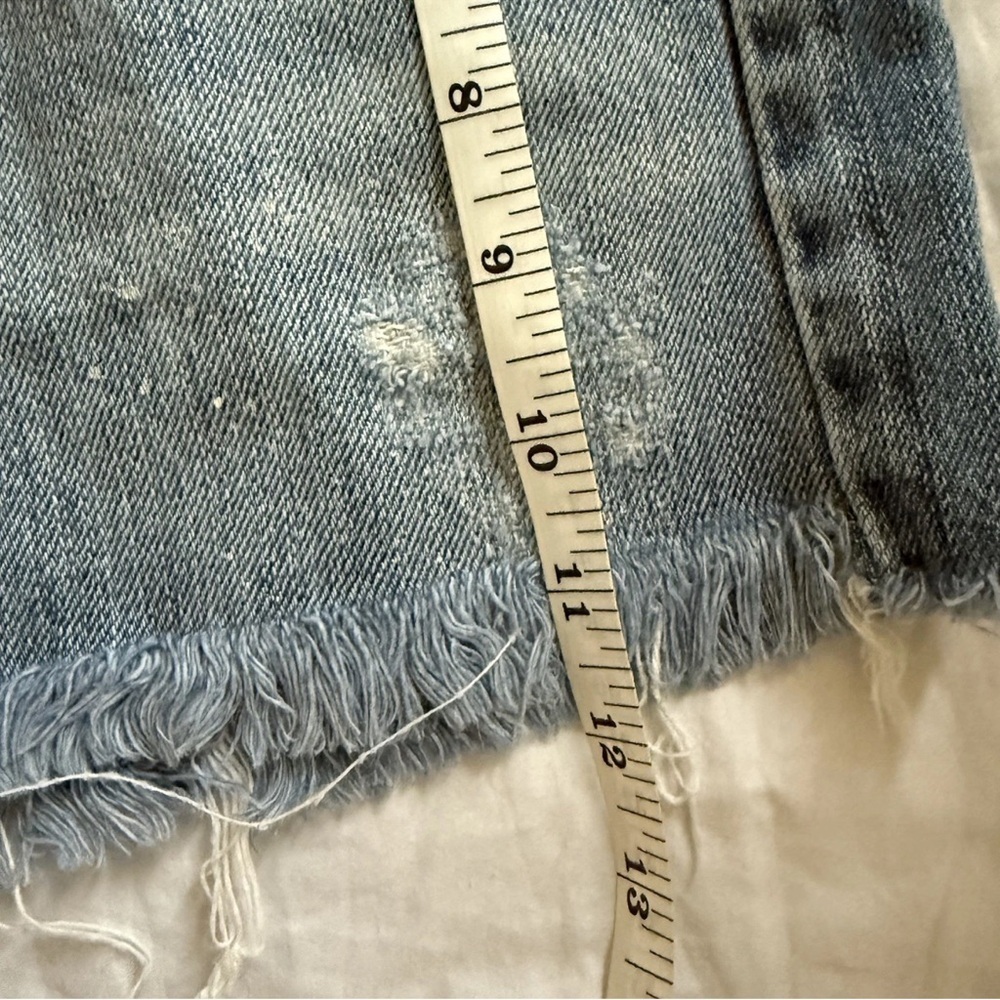 Vintage Hollister Surf Co. Cutoff Denim Mini Skirt – Size 9 - Picture 4 of 6